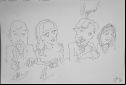 Miss Violence at Venice 2013, Sketch by Nesta