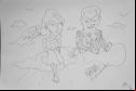Kaze Tachinu - The Wind Rises with Miori Takimoto and Koji Hoshino at Venice 2013, Sketch by Nesta