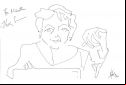 Thelma Schoonmaker, editor, Golden Lion for lifetime achievement Award, Venice International Film Festival 2014, Sketch by Nesta