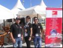 The team in Cannes by the Indonesian booth