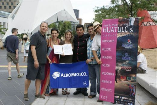 PREMIO, VIAJE A HUATULCO, DURANTE LA DEGUSTACION EN ITHQ DE MONTREAL