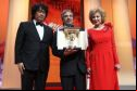  Joon Ho Bong (Left) Pablo Giorgelli and Marisa Paredes 