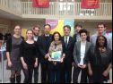 Jury Perspektiv Deutsches Kino Posing with Award Winner Anderswo by Ester Amrami 