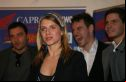 Mélanie Laurent et L'équipe de Inglourious Basterds au festival de Capri le 31 décembre 2008